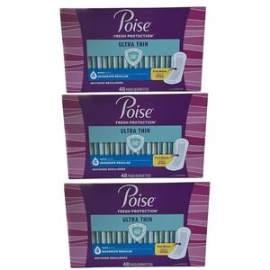 Poise - Fresh Protection Ultra Thin Pads (144 ct) - Moderate Regular